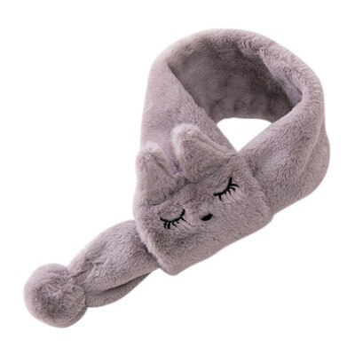 

Pompom Winter Baby Scarf Bibs Rabbit Fur Neck Collar Kids Girls Solid Thick Warm Scarves
