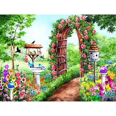 

5D DIY Diamond Painting Landscape Diamond Mosaic Garden Full Square Rhinestone Picture Diamond Embroidery Sale Home Decor