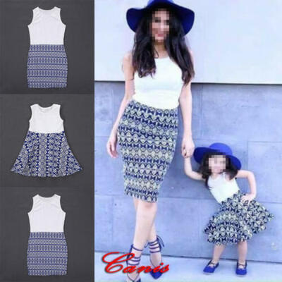 

Family Dress Mother&Daughter Matching Girls Floral Outfits Clothes Dresses