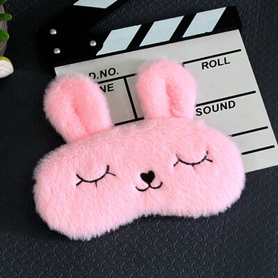 

Cartoon Rabbit Ice Bag Eye Patch Shading Eye Cover for Sweet Sleeping Home Bedroom Plush Rabbit Pattern Ice Compress Eyes Masks
