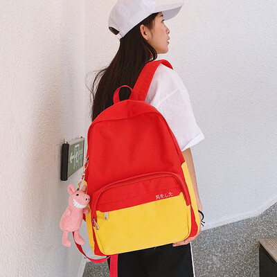 

Wu Li Guyi GirlsBookbags Female Korean High School Shoulder Bags Female Ins College Students Backpacks