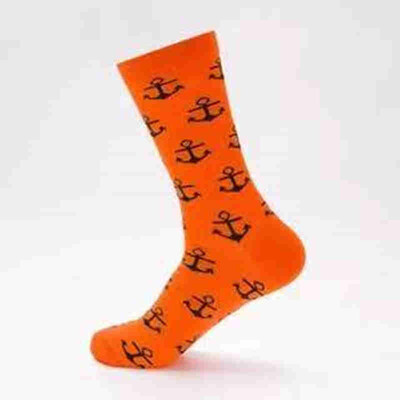

Men Happy Lucky Socks puzzle love anchor Big Size Man Business Socks Fashion Wedding Gift Socks Colorful Breath Cotton Socks