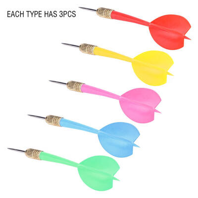 

Greensen 15PCSSet Needle Tip Darts Barrel Colourful Darts Dart RedYellowGreenPurpleBlue