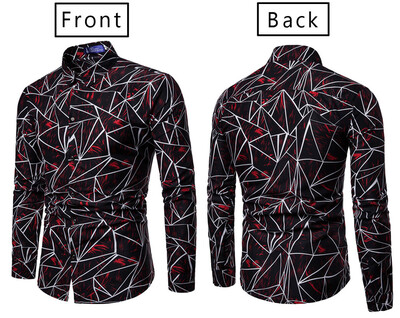 

SUNSIOM Men Long Sleeve Button Down T-shirt Tops Slim Fit Casual Dress Stylish Shirts