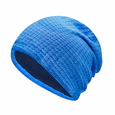 

Tailored Unisex Women Men Winter Collar Plus Outdoor Thick Plaid knit Warm Hat Cap