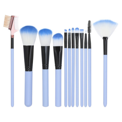 

Toponeto 12PCS Make Up Foundation Eyebrow Eyeliner Blush Cosmetic Concealer Brushes