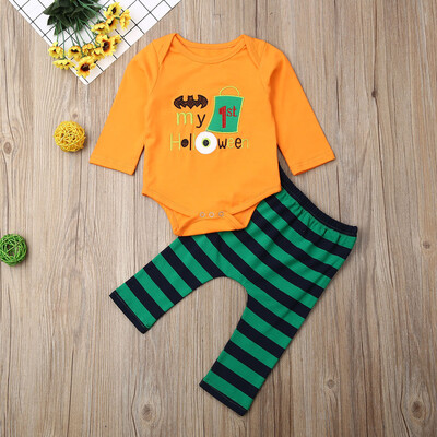 

Newborn Baby Girls Kids Halloween Romper Playsuit Cotton Outfits Clothes Sets