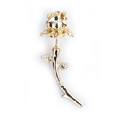 

New 1PC Korean 6 Colors Rose Flower Ear Stud Piercing Earring Valentine Gift