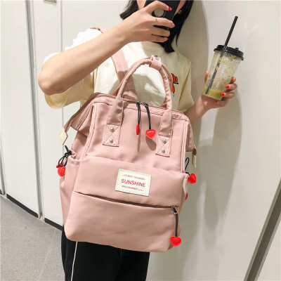 

School bag female Korean version of the high school students large-capacity backpack college wind ins campus senior sense girl backpack