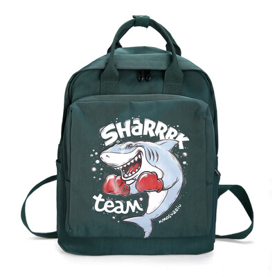 

The ancient feeling girl bag female college students backpack Korean tide brand ins academic style bf simple Joker backpack