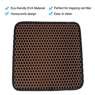 

Cat Litter Mat Trapper Double Layer Foldable EVA Cat Litter Trapping Pad with Honeycomb Design Cats Accessories 440660mm