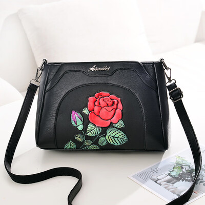 

10 pieces from the batch middle-aged female bag mother bag new embossed bag lady simple shoulder Messenger bag small bag
