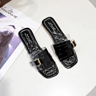 

Slippers for women outside Hong Kong Korean version of Joker fashion drag flat slippers summer