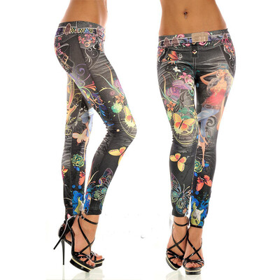 

〖Follure〗Sexy Womens Skinny Blue Jean Denim Leggings Stretchy Jeggings Pants