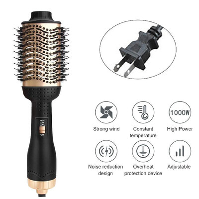 

Multifunctional Hair Comb Hair Dryer Brush Negative Ion Hair Curler 3 in 1 Dryer Comb Hair Straightener&Curling Iron AU