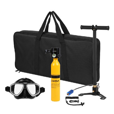

05L Diving Oxygen Cylinder Scuba Respirator Refill Adapter High Pressure Air Pump Scuba Equipment with Zipper Carry Bag Coiled Ha