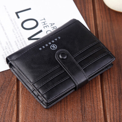 

Tailored Men Wallets Coin Purse Clutch Hasp Retro Short Wallet package multi-card holder