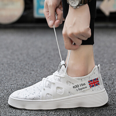 

Flying woven sneakers breathable white mesh shoes mens casual shoes old shoes running shoes