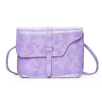 

New Vintage Women Crossbody Bag Flap Over Belt Front Messenger Shoulder Bag PU Leather Small Bag