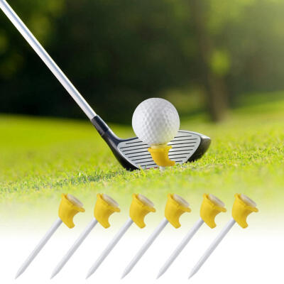 

Greensen 6pcs Portable Banana Shape Plastic Golf Tees Set Golfing Training Practice Tool Accessory