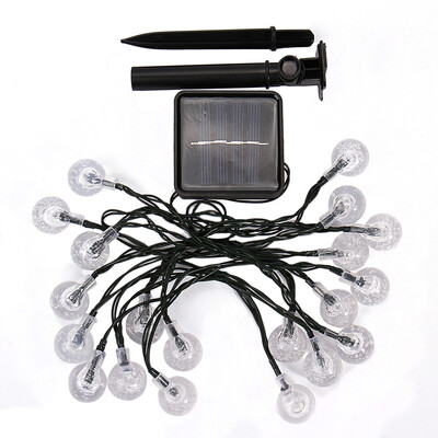 

Solar Lamps 48M 20LEDs Crystal Ball luz Waterproof fairy light Christmas