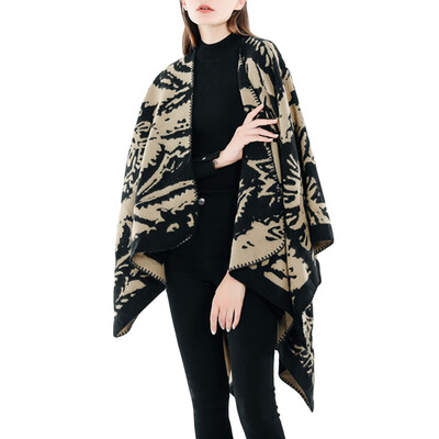 

Roseonmyhand Fashion Women Blanket Camouflage Pattern Coat Wrap Cozy Shawl