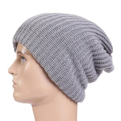 

Mens Winter Hat Warm Comfortable Soft Knitted Cap Casual Acrylic Slouchy Beanie Hat