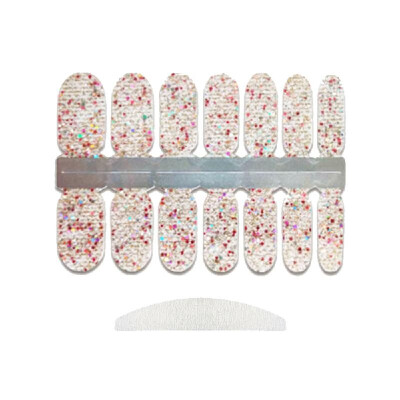 

Glitter Nail Stickers Wrap Cover Full Nail Polish Sticker Self-Adhesive DIY Nail Art Decoration