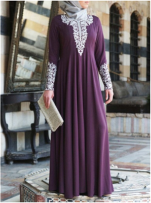 

European&American long sleeved long sleeved dress