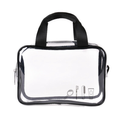 

Waterproof PVC Zip Pouch Kit Transparent Clear Travel Cosmetic Wash Bag Storage