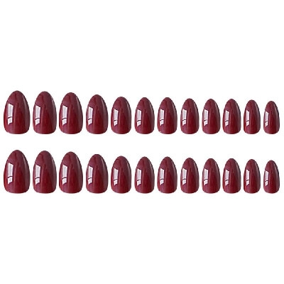 

Fake Nails Tips 24pcs 12 Different Size Natural Short False Nails Tips Full Cover Acrylic Artificial Nails for Nail Salons & DIY N