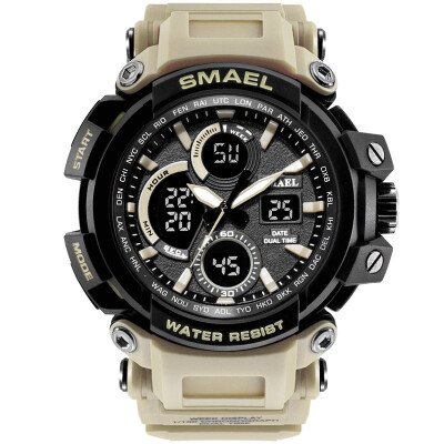 

Gobestart SMAEL Men Sport Watch Casual LED Digital Rubber Strap Electronic Wristwatch Gift