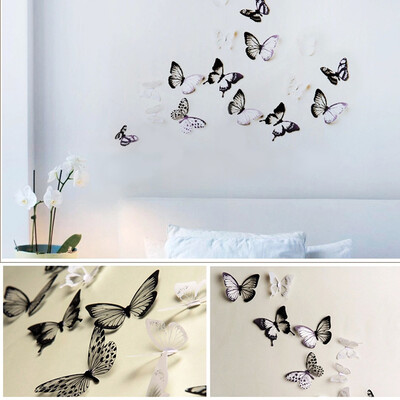 

〖Follure〗3D Wall Stickers Butterfly Fridge Home Decoration