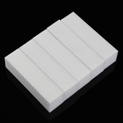 

Toponeto 10xWhite Acrylic Nail Art Tips Buffer Buffing Sanding Block Files Manicure Tool
