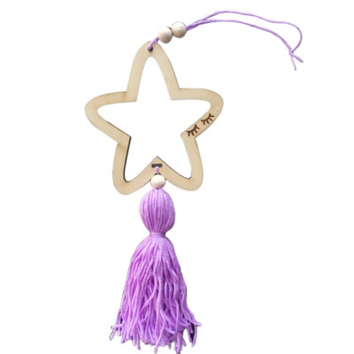

ordic Style Wooden Star Wind Chimes Kid Home Decoration Accessories Art Wall Hanging For Girls Living Room Toddler DreamCatcher