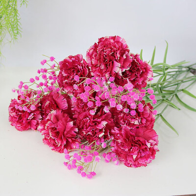 

〖Follure〗Artificial Carnations Silk Flower Bridal Hydrangea Home MothersTeachers Day