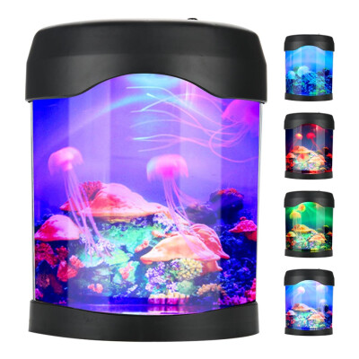 

Greensen USB Aquarium Light Desk Mini Fish Tank Mood LED Lighting Color Changing Night Lamp Desktop Tank Mood Lamp Aquarium