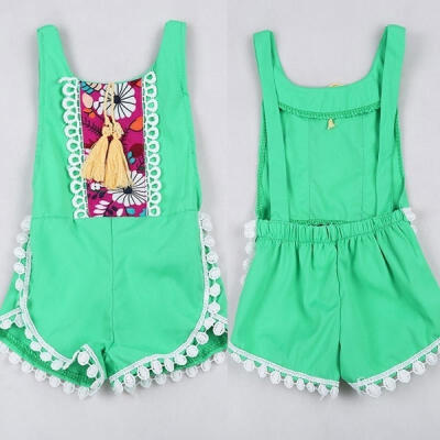 

One-Piece Baby Infant Girls Kid Sleeveless Romper Jumpsuit Bodysuit Clothes 0-4T