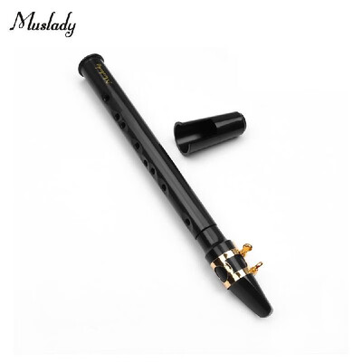 

Muslady Black Mini Pocket Saxophone Portable Little Sax with Black Carrying Bag Woodwind Instrument
