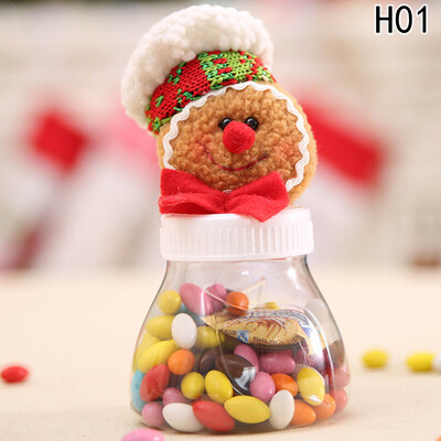 

Christmas Gingerbread Man Candy Bottle Jar Storage Container Bottle Cover Xmas
