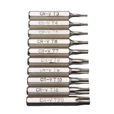 

〖Follure〗10Pcs Impact Torsion Insert Bit Set Tool Screwdriver Insert Bits