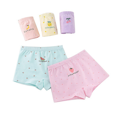 

Girls combed cotton 5 strips boxer briefs JF823C