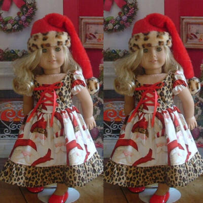 

Christmas Toddler Baby Girl Xmas Festival Leopard Party Santa Swing Tutu Dress