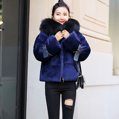 

Toponeto Women Winter Warm Thick Outerwear Hooded Coat Slim Cotton-padded Jacket