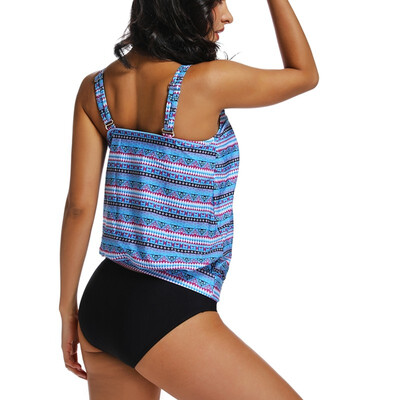 

FITTOO Sexy Women Tankini Swimsuits with Brief Floral Push up Bathing Suits