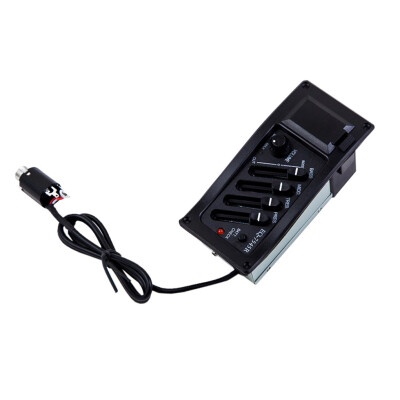 

Professional 4 Band Acoustic Guitar Preamp Amplifier EQ Pickup 635MM Output Acoustic Guitar Acceseories
