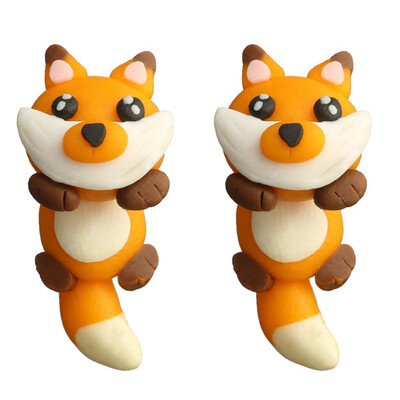 

Fashion Cute Soft Ceramic Material Cartoon Animal Stud Earrings Jewelry Gift Earrings For Ladies Girls