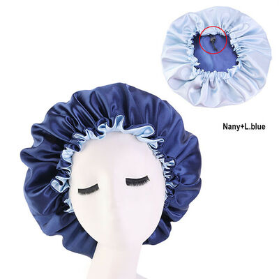 

Women Satin Bonnet Cap Night Sleep Hair Protect Head Cover Wide Band Adjust Hats