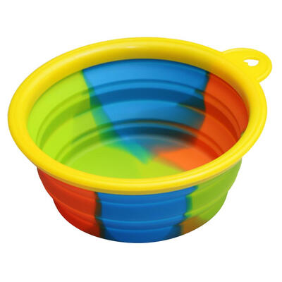 

Silicone Folding Camo Pet Dog Feeding Bowl Puppy Outdoors Water Food Dish