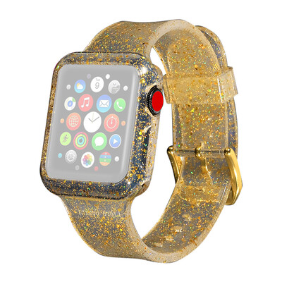 

〖Follure〗Bling Soft Silicone Replacement Sport Band Cover For Apple For iwatch 4 40mm